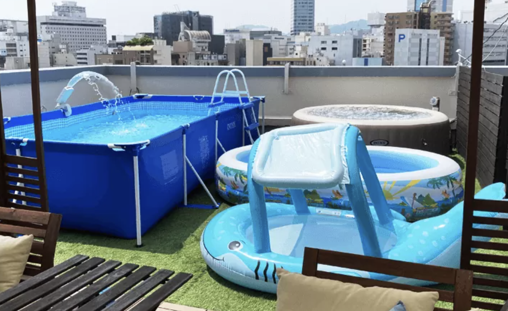 外のアクティビティが 楽しめる店舗も